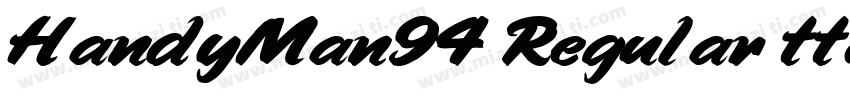 HandyMan94 Regular ttcon字体转换